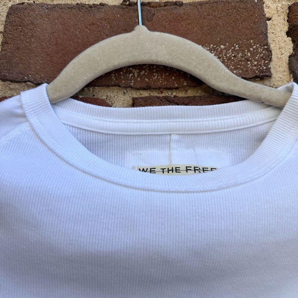 Free People X we the free Ever Had Tee White T-Shirt Womens medium NEW - Picture 4 of 7
